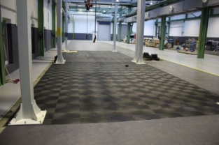 Vloeistofdichte PVC bedrijfsvloer